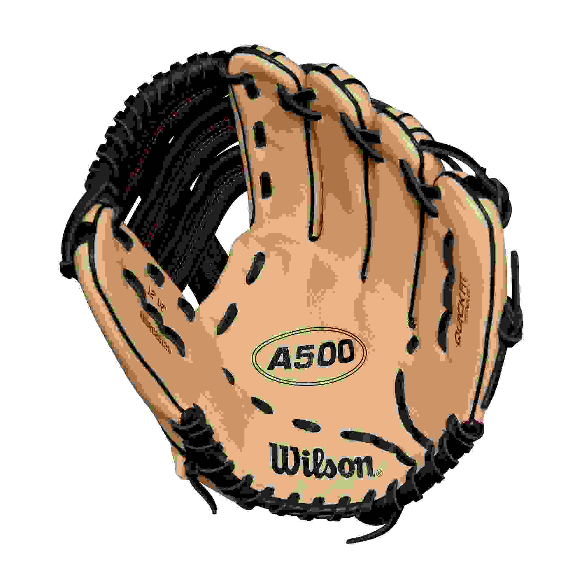 Wilson A500 12.5” Outfield Youth Blonde/Red/Black Baseball Glove